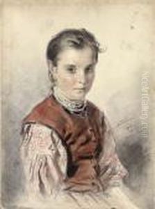 A Ukrainian Peasant Girl by Vladimir Egorovic Makovsky
