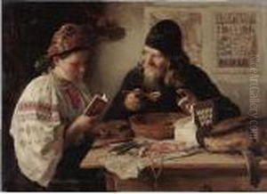 Rest On The Way From Kiev by Vladimir Egorovic Makovsky