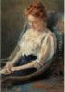 Contemplation by Vladimir Egorovic Makovsky