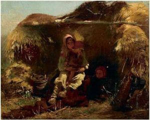 La Famille Dans Le Campement by Vladimir Egorovic Makovsky