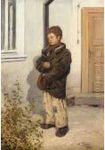 Portrait Of A Street Urchin by Vladimir Egorovic Makovsky