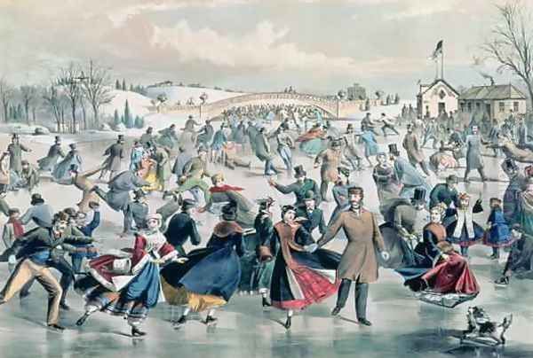 The Skating Pond, pub. by Currier and Ives, New York, 1862 - view 1