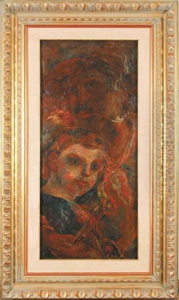 Autoportret Z Dziewczynka, Ok. 1921 R. - view 1