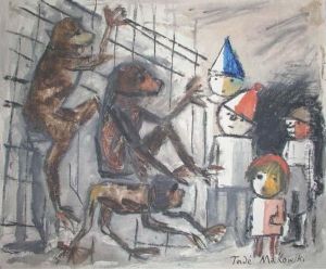 Singes Et Quatre Enfants
