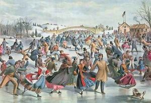 Winter on the Skating Pond in Central Park, 1862