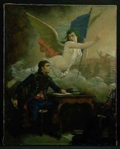 Claude Joseph Rouget de Lisle 1760-1836 composing the Marseillaise by Bartolomeo Pinelli