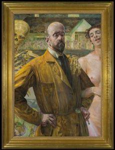 Self-portrait - Life And Death by Jacek Malczewski