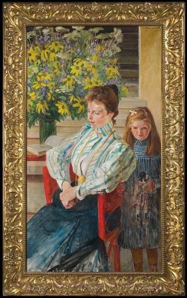 Portrait Of Mrs Nowak With Daughter - view 1