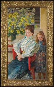 Portrait Of Mrs Nowak With Daughter