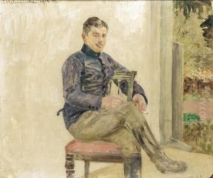 Portrait Of An Officer by Jacek Malczewski
