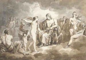 Zeus and Venus by Bartolomeo Pinelli
