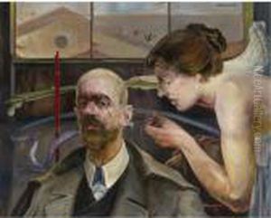 Self Portrait (the Annunciation) by Jacek Malczewski