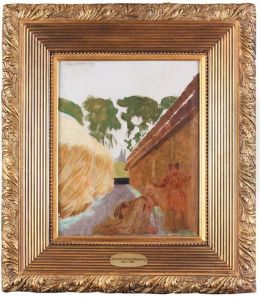 Pejzaz Z Autoportretem (powrot W Rodzinne Strony), Ok. 1911- 13 R. by Jacek Malczewski