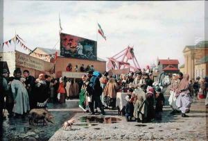 Stalls for Easter Week in Tula, 1868 by Andrei Andreevich Popov
