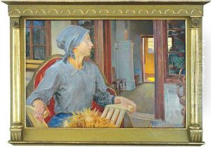 We Dworze - Portret Julii, Corki Artysty by Jacek Malczewski
