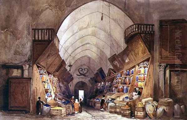 In the Bazaar - the Apothecarys Stall - view 1