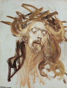 Chrystus W Koronie Cierniowej - Szkic