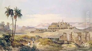 View of the Ruins of Karnak in Egypt