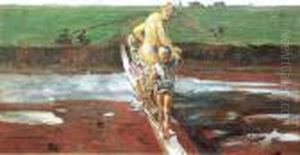 Faun Prowadzacy Dzieci by Jacek Malczewski