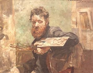 Portret Malarza Waclawa Koniuszko by Jacek Malczewski