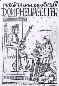 Poma de Ayala Kneels Prostrate before King Philip III 1578-1621