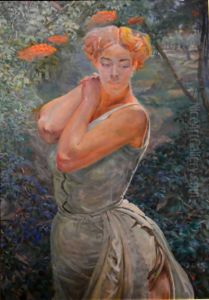Portret Mlodej Kobiety by Jacek Malczewski