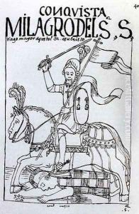 The Miraculous Intervention of St. James the Apostle in the Conquest of America by Felipe Huaman Poma de Ayala