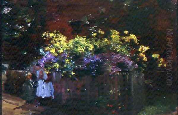 A Country Lane with Figures - view 1