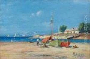 Le Village De Pecheur by Charles Malfroy