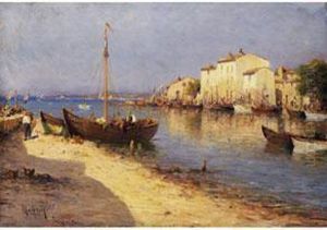 Etang De Berre, Meeresbucht In Der Provence by Charles Malfroy