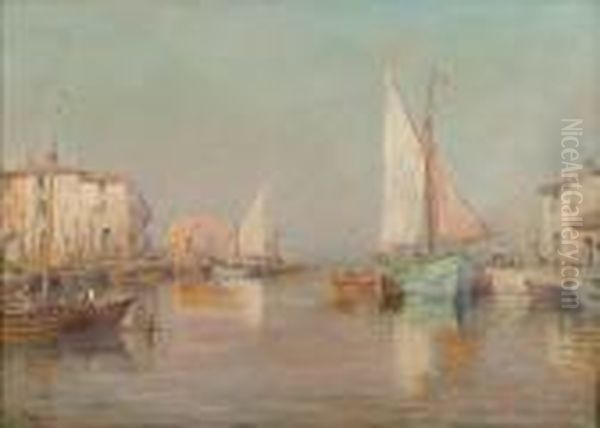 Boats In The Harbor - view 1
