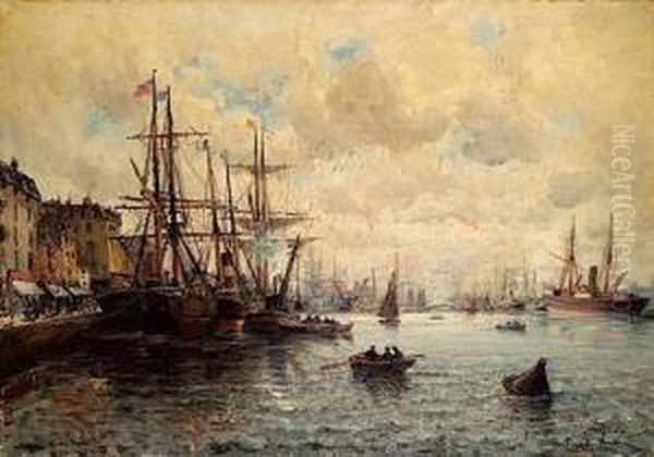 Bateaux A Quai Dans Le Port Du Havre - view 1