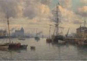 Shipping In The Harbour At Nantes
