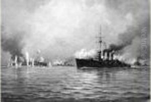 " Combat Naval ". by Charles Malfroy