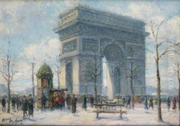 Paris,
L'arc De Triomphe - view 1