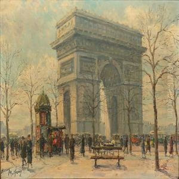 At The Arch Of Triumph In Paris - view 1