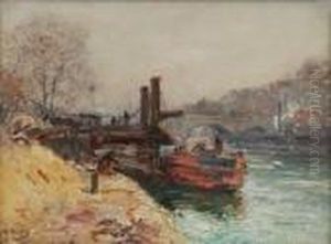 Peniche Au Bord De La Seine.