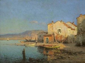 Coucher De Soleil Sur Les Martigues by Henri Malfroy