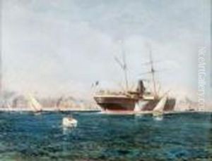 Bateaux A L'entree Du Port De Marseille by Henri Malfroy