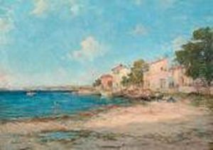 A Harbor Scene A Harbor Scene