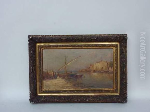 Representant Des Bateaux Au Pied De Villages De Pecheurs - view 1