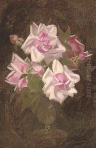 Pink roses in a vase