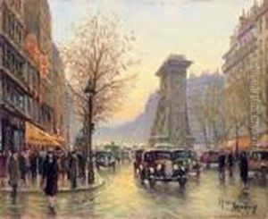 La Porte Saint Denis by Henri Malfroy