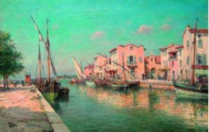  Voiliers Dans Le Port Des Martigues  by Henri Malfroy