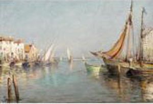 Sailing Boats by Henri Malfroy