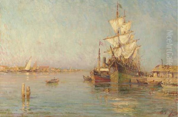 A Mediterranean Port - view 1