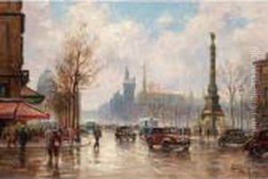 Place Du Chatelet, Paris by Henri Malfroy