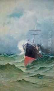 Steamer De La Cgt Par Grand Vent