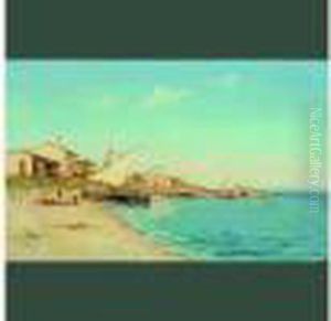 Le Depart Des Pecheurs by Henri Malfroy