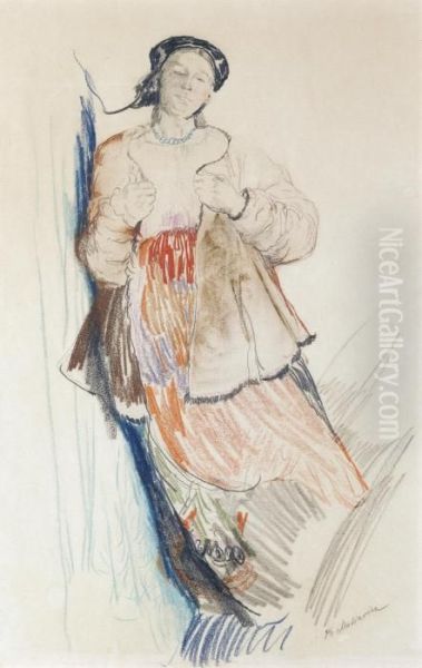 Young Woman Standing - view 1